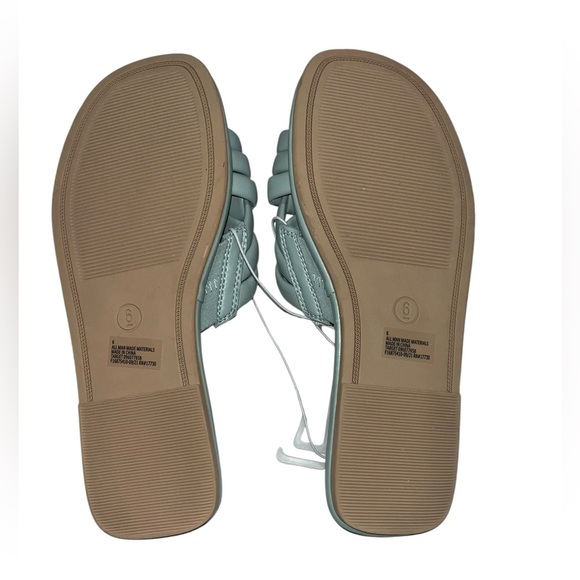 A New Day Dulce Padded Knot Slide Sandals Light Blue Size 6 - Picture 3 of 7